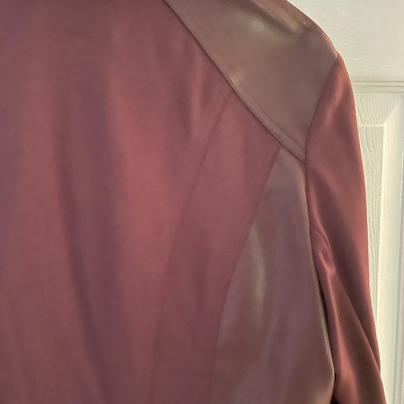 Moto style jacket, suede feel and leather feel - Picture 3 of 8